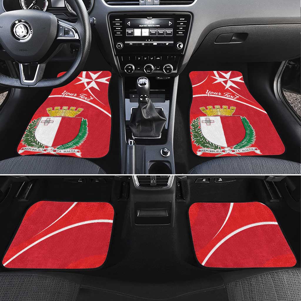 Personalized Malta Cross Coat Of Arms Car Mats - Wonder Print Shop