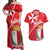 Personalized Malta Cross Coat Of Arms Couples Matching Off Shoulder Maxi Dress and Hawaiian Shirt - Wonder Print Shop