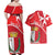 Personalized Malta Cross Coat Of Arms Couples Matching Off Shoulder Maxi Dress and Hawaiian Shirt - Wonder Print Shop