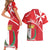 Personalized Malta Cross Coat Of Arms Couples Matching Short Sleeve Bodycon Dress and Hawaiian Shirt - Wonder Print Shop