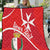 Personalized Malta Cross Coat Of Arms Quilt