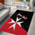 Personalized Malta Cross With Valletta Capital Area Rug - Wonder Print Shop