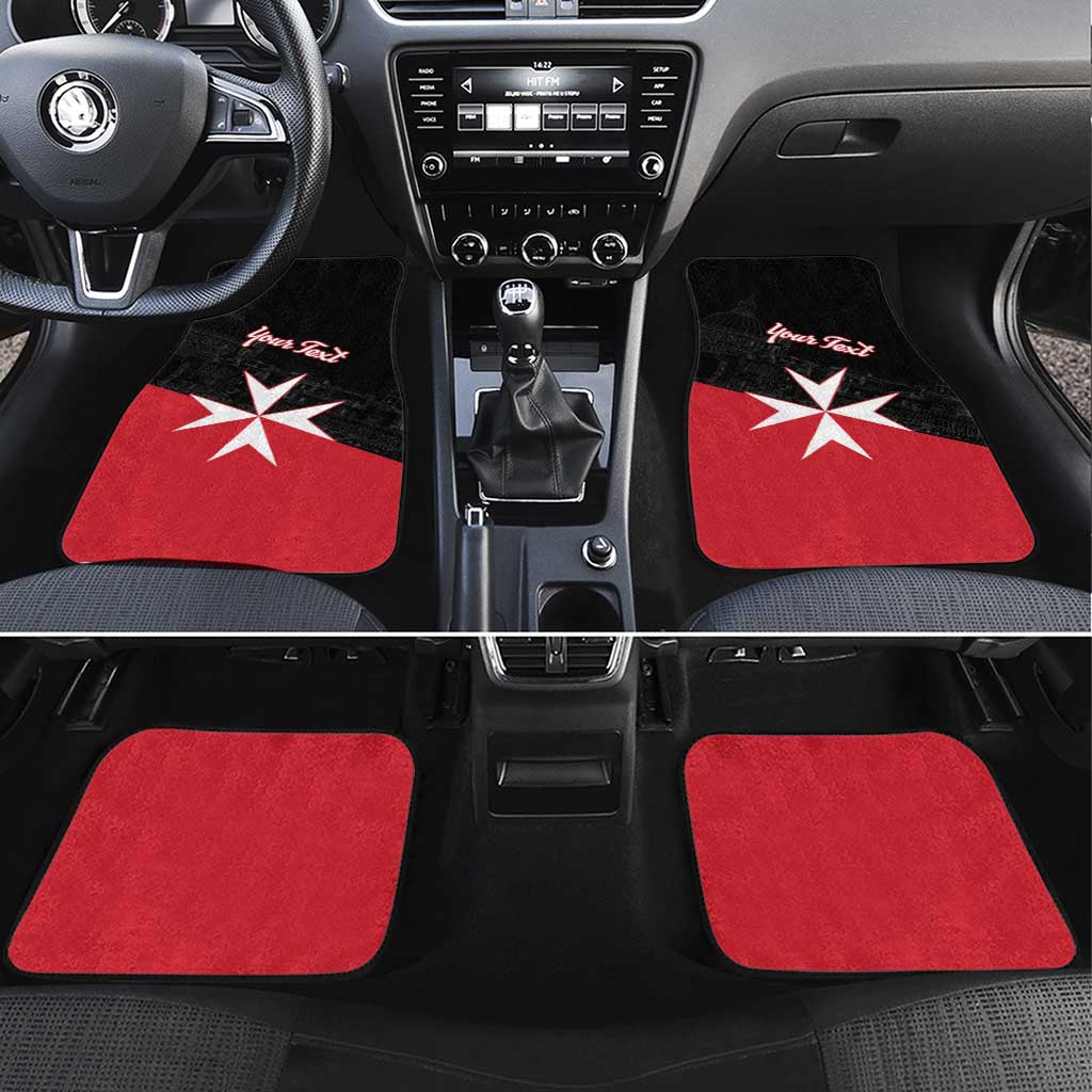 Personalized Malta Cross With Valletta Capital Car Mats - Wonder Print Shop