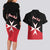 Personalized Malta Cross With Valletta Capital Couples Matching Long Sleeve Bodycon Dress and Hawaiian Shirt - Wonder Print Shop