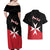 Personalized Malta Cross With Valletta Capital Couples Matching Off Shoulder Maxi Dress and Hawaiian Shirt - Wonder Print Shop