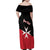 Personalized Malta Cross With Valletta Capital Family Matching Off Shoulder Maxi Dress and Hawaiian Shirt - Wonder Print Shop