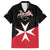 Personalized Malta Cross With Valletta Capital Family Matching Summer Maxi Dress and Hawaiian Shirt - Wonder Print Shop