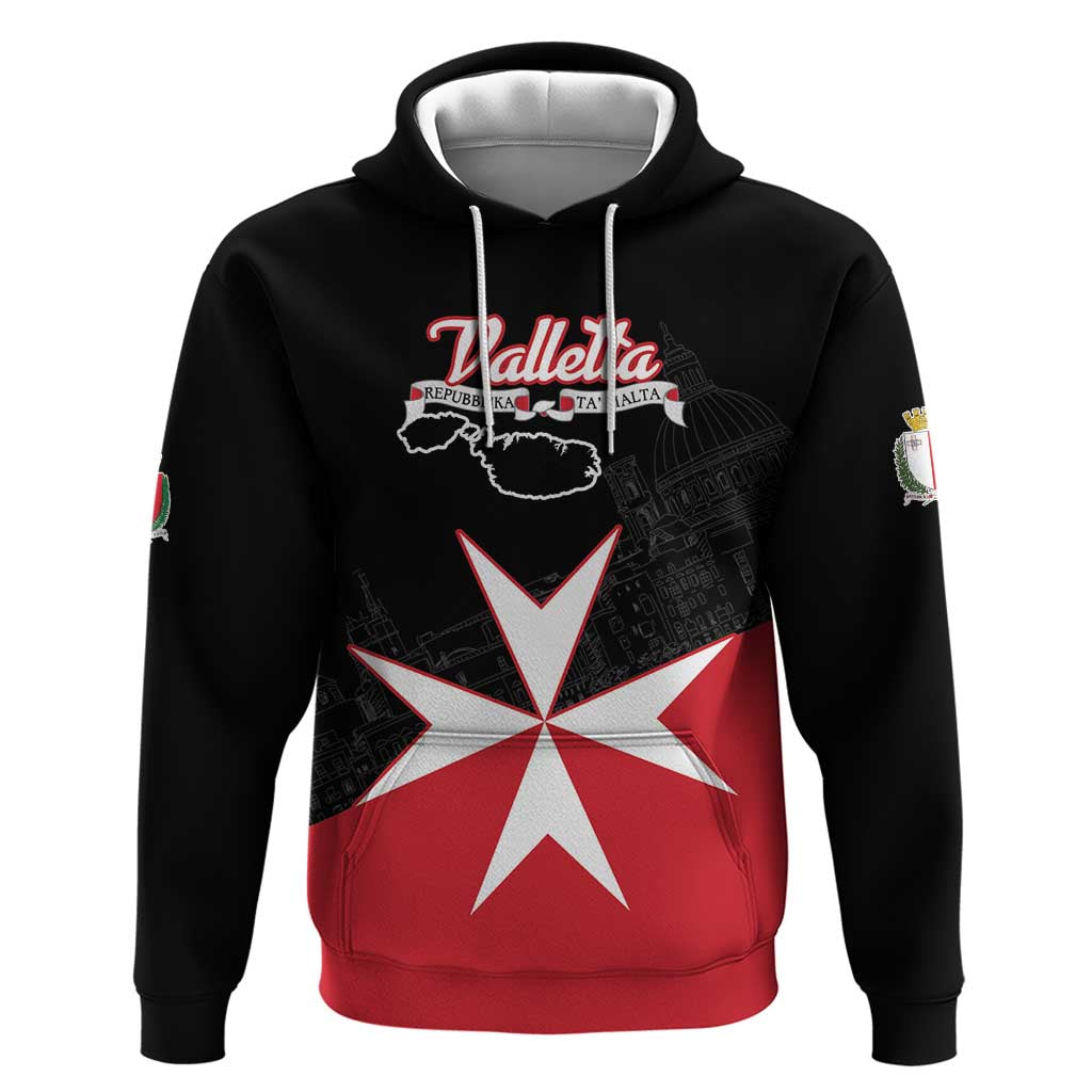 Personalized Malta Cross With Valletta Capital Hoodie - Wonder Print Shop