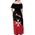 Personalized Malta Cross With Valletta Capital Off Shoulder Maxi Dress - Wonder Print Shop