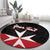 Personalized Malta Cross With Valletta Capital Round Carpet