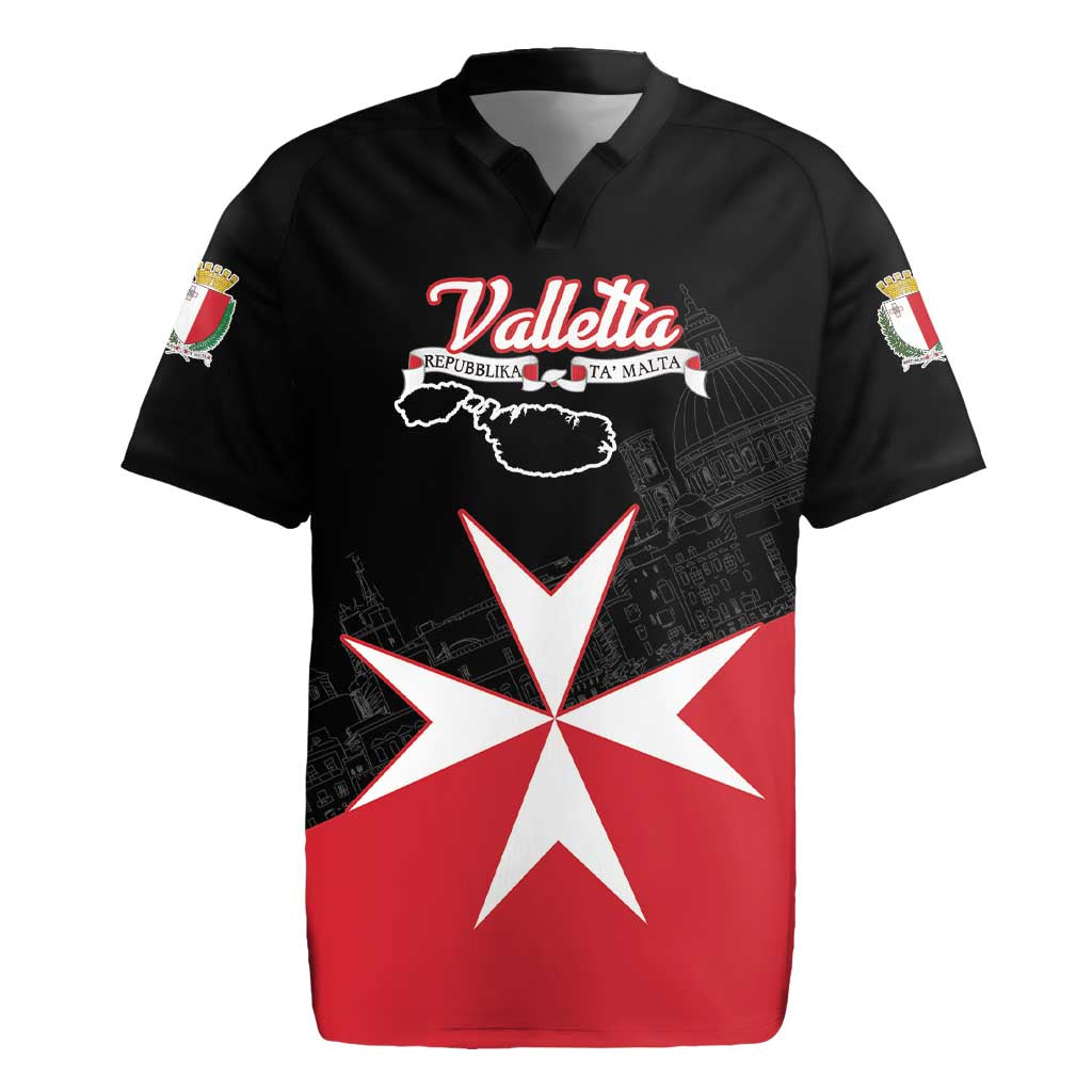 Personalized Malta Cross With Valletta Capital Rugby Jersey - Wonder Print Shop