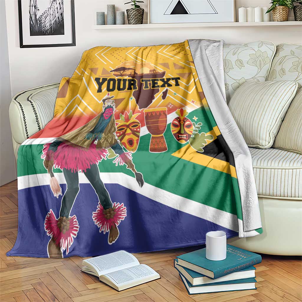 Personalized South Africa Heritage Day Blanket With Traditional Dancer