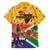 Personalized South Africa Heritage Day Family Matching Off The Shoulder Long Sleeve Dress and Hawaiian Shirt With Traditional Dancer - Wonder Print Shop