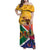 Personalized South Africa Heritage Day Family Matching Off Shoulder Maxi Dress and Hawaiian Shirt With Traditional Dancer - Wonder Print Shop