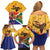 Personalized South Africa Heritage Day Family Matching Off Shoulder Short Dress and Hawaiian Shirt With Traditional Dancer - Wonder Print Shop