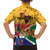 Personalized South Africa Heritage Day Family Matching Short Sleeve Bodycon Dress and Hawaiian Shirt With Traditional Dancer - Wonder Print Shop