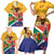 Personalized South Africa Heritage Day Family Matching Short Sleeve Bodycon Dress and Hawaiian Shirt With Traditional Dancer - Wonder Print Shop