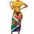 Personalized South Africa Heritage Day Family Matching Short Sleeve Bodycon Dress and Hawaiian Shirt With Traditional Dancer - Wonder Print Shop