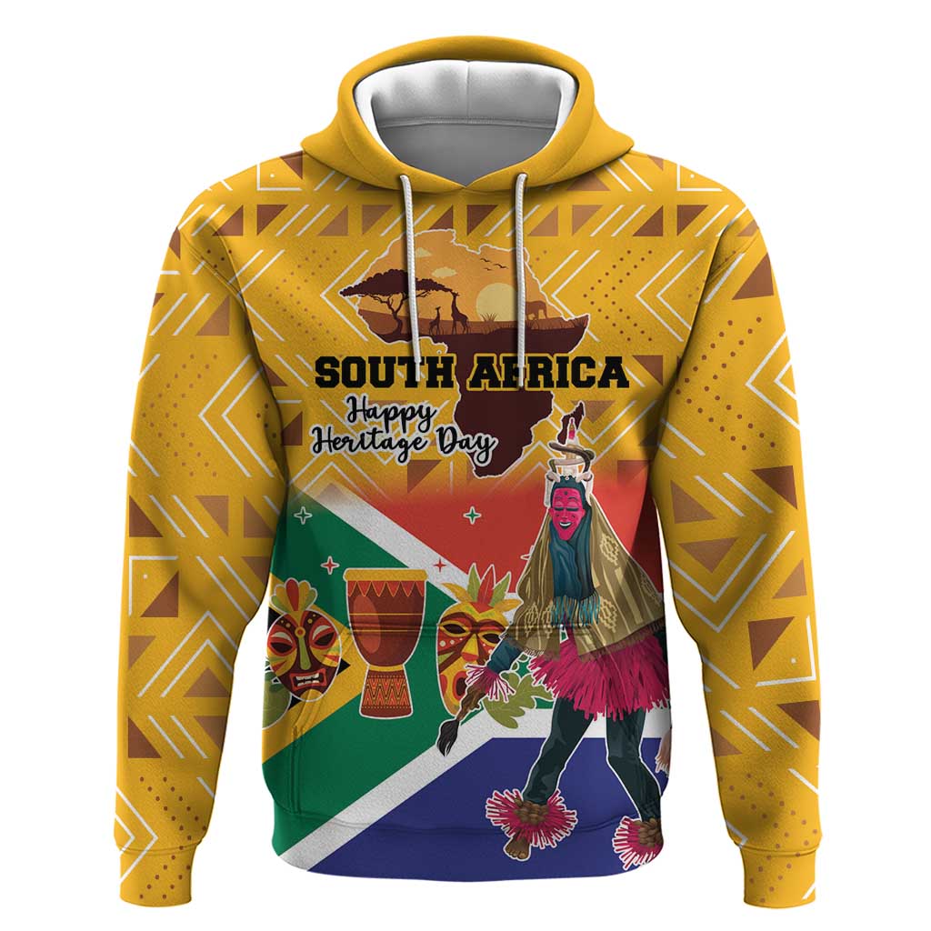 Personalized South Africa Heritage Day Hoodie With Traditional Dancer - Wonder Print Shop