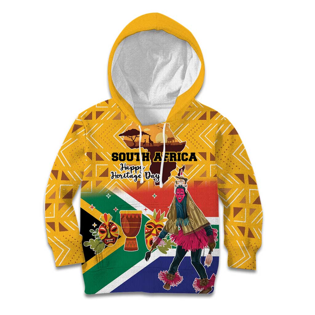 Personalized South Africa Heritage Day Kid Hoodie With Traditional Dancer - Wonder Print Shop