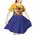 Personalized South Africa Heritage Day Kid Short Sleeve Dress With Traditional Dancer - Wonder Print Shop