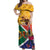 Personalized South Africa Heritage Day Off Shoulder Maxi Dress With Traditional Dancer - Wonder Print Shop