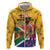 Personalized South Africa Heritage Day Zip Hoodie With Traditional Dancer - Wonder Print Shop