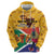 Personalized South Africa Heritage Day Zip Hoodie With Traditional Dancer - Wonder Print Shop