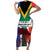 Personalized South Africa Heritage Day Family Matching Short Sleeve Bodycon Dress and Hawaiian Shirt Flag Style - Wonder Print Shop