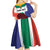 Personalized South Africa Heritage Day Kid Short Sleeve Dress Flag Style - Wonder Print Shop