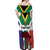 Personalized South Africa Heritage Day Off Shoulder Maxi Dress Flag Style - Wonder Print Shop