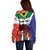 Personalized South Africa Heritage Day Off Shoulder Sweater Flag Style - Wonder Print Shop