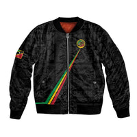 Custom Saint Kitts And Nevis Football Bomber Jacket Sugar Boyz Black Version - Wonder Print Shop