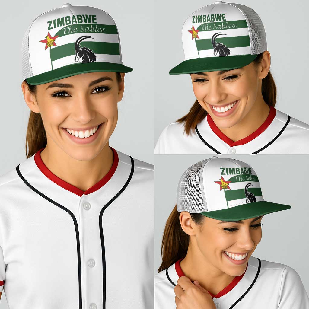 Zimbabwe Rugby Baseball Net Cap The Sables Go Champion - Wonder Print Shop