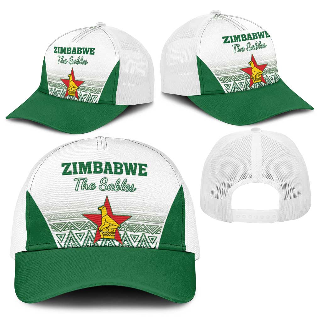 Zimbabwe Rugby Baseball Net Cap Sables African Patterns - Wonder Print Shop