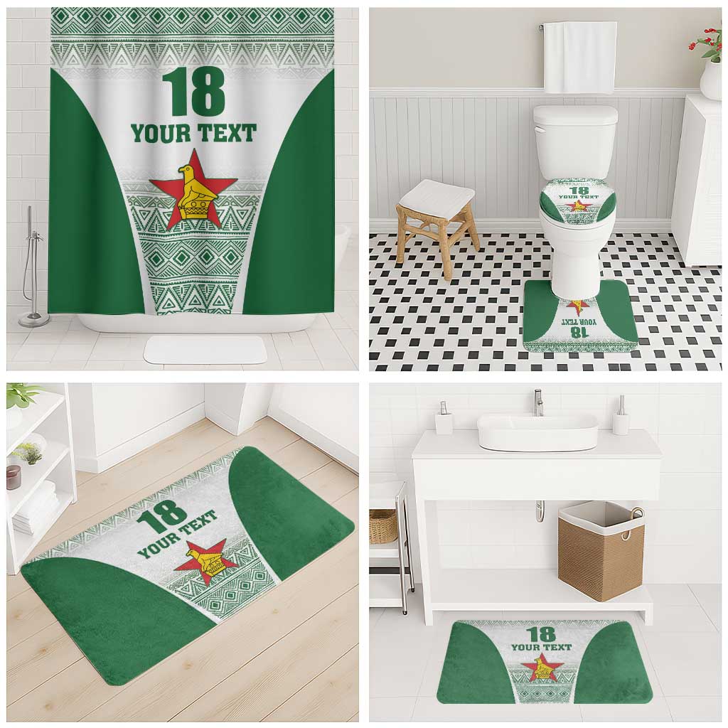 Custom Zimbabwe Rugby Bathroom Set Sables African Patterns - Wonder Print Shop