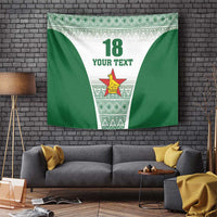 Custom Zimbabwe Rugby Tapestry Sables African Patterns - Wonder Print Shop