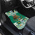 Personalized Mexico Christmas Car Mats Coat Of Arms With Aztec Mexican Patterns - Wonder Print Shop