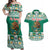 Personalized Mexico Christmas Couples Matching Off Shoulder Maxi Dress and Hawaiian Shirt Coat Of Arms With Aztec Mexican Patterns