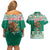 Personalized Mexico Christmas Couples Matching Off Shoulder Short Dress and Hawaiian Shirt Coat Of Arms With Aztec Mexican Patterns - Wonder Print Shop