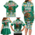 Personalized Mexico Christmas Family Matching Long Sleeve Bodycon Dress and Hawaiian Shirt Coat Of Arms With Aztec Mexican Patterns