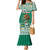 Personalized Mexico Christmas Family Matching Mermaid Dress and Hawaiian Shirt Coat Of Arms With Aztec Mexican Patterns