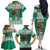 Personalized Mexico Christmas Family Matching Off The Shoulder Long Sleeve Dress and Hawaiian Shirt Coat Of Arms With Aztec Mexican Patterns