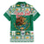 Personalized Mexico Christmas Family Matching Off The Shoulder Long Sleeve Dress and Hawaiian Shirt Coat Of Arms With Aztec Mexican Patterns