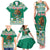 Personalized Mexico Christmas Family Matching Tank Maxi Dress and Hawaiian Shirt Coat Of Arms With Aztec Mexican Patterns