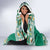 Personalized Mexico Christmas Hooded Blanket Coat Of Arms With Aztec Mexican Patterns