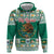 Personalized Mexico Christmas Hoodie Coat Of Arms With Aztec Mexican Patterns