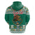 Personalized Mexico Christmas Hoodie Coat Of Arms With Aztec Mexican Patterns