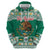 Personalized Mexico Christmas Hoodie Coat Of Arms With Aztec Mexican Patterns