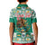 Personalized Mexico Christmas Kid Polo Shirt Coat Of Arms With Aztec Mexican Patterns